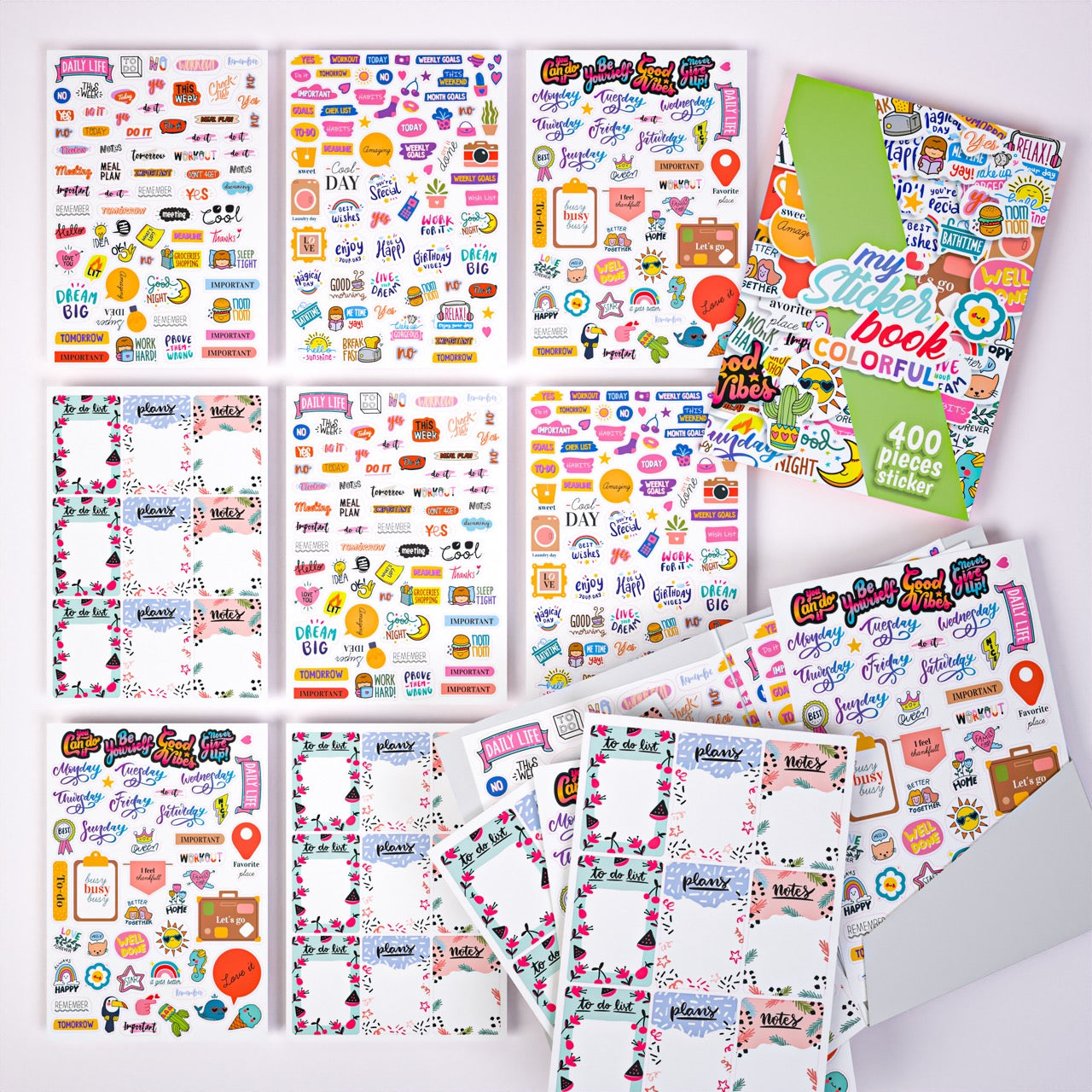 Mega Colorful Pack (3400+ St. Aufkleber)
