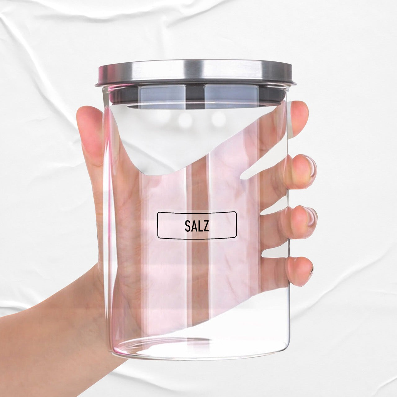 90 St.-Rechteckig-Transparent Schwarz