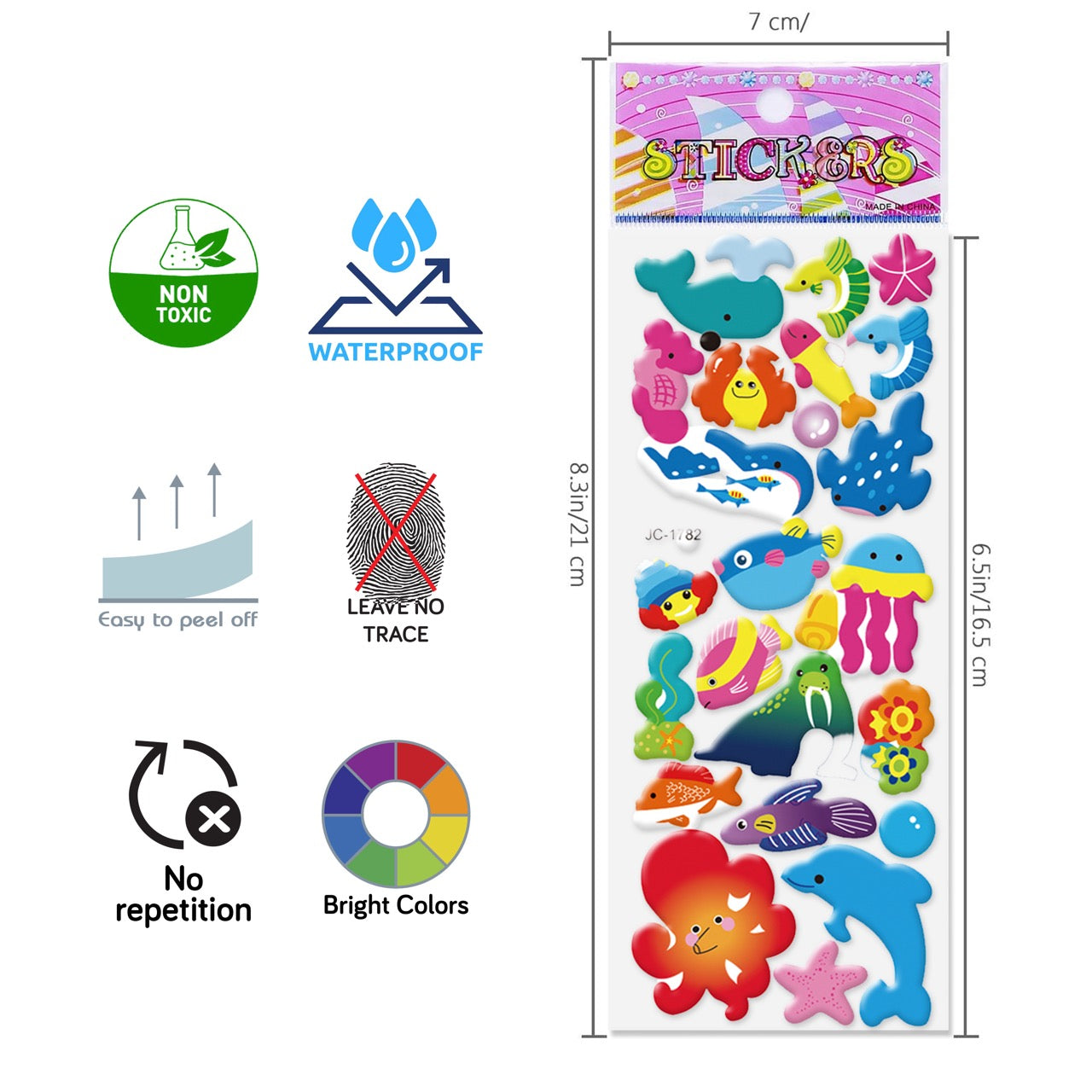 Mega 3D Pack (56 Blatt Aufkleber)