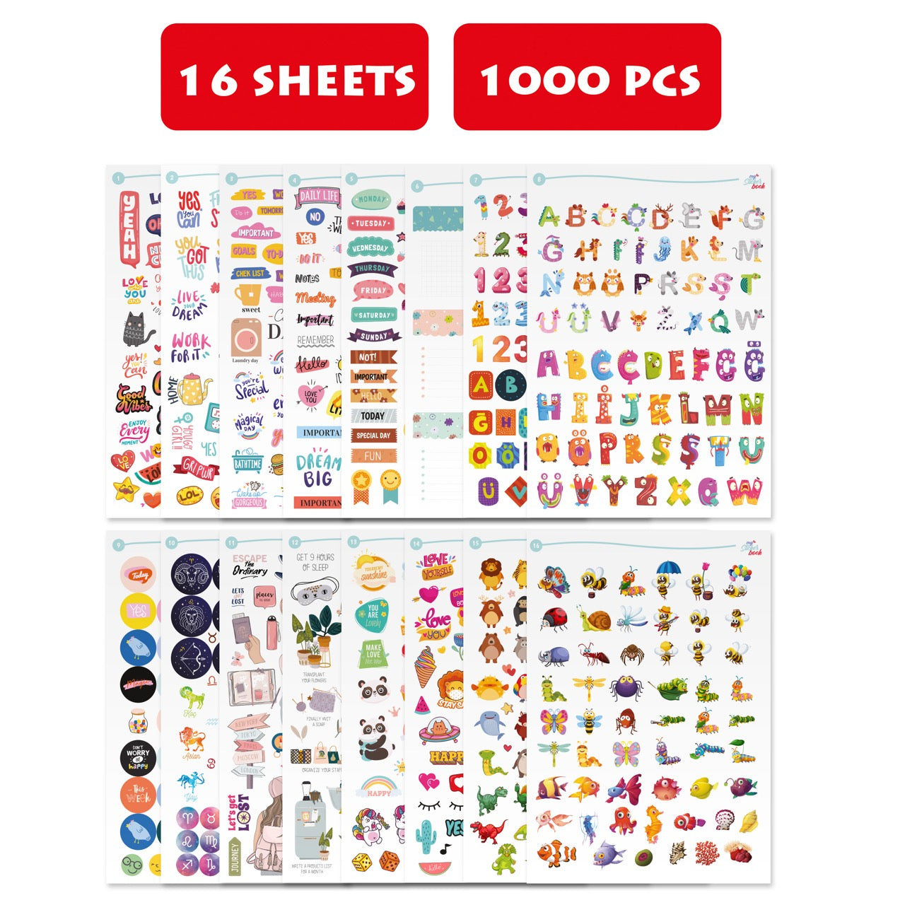 Mega 3D Pack (56 Blatt Aufkleber)