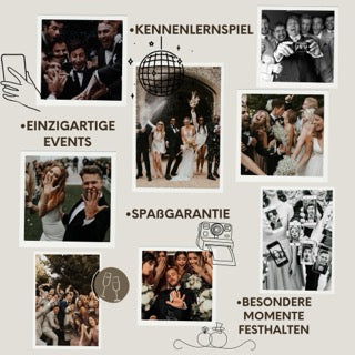 colortouch Hochzeit Fotobuch mit 70 Fotoaufgaben, Hochzeitsspiel Fotoalbum mit Platzhaltern, Fotospiel für Gäste, Hardcover Spiralbindung Gästebuch, Fotobox Hochzeitsgeschenk für Braut & Bräutigam