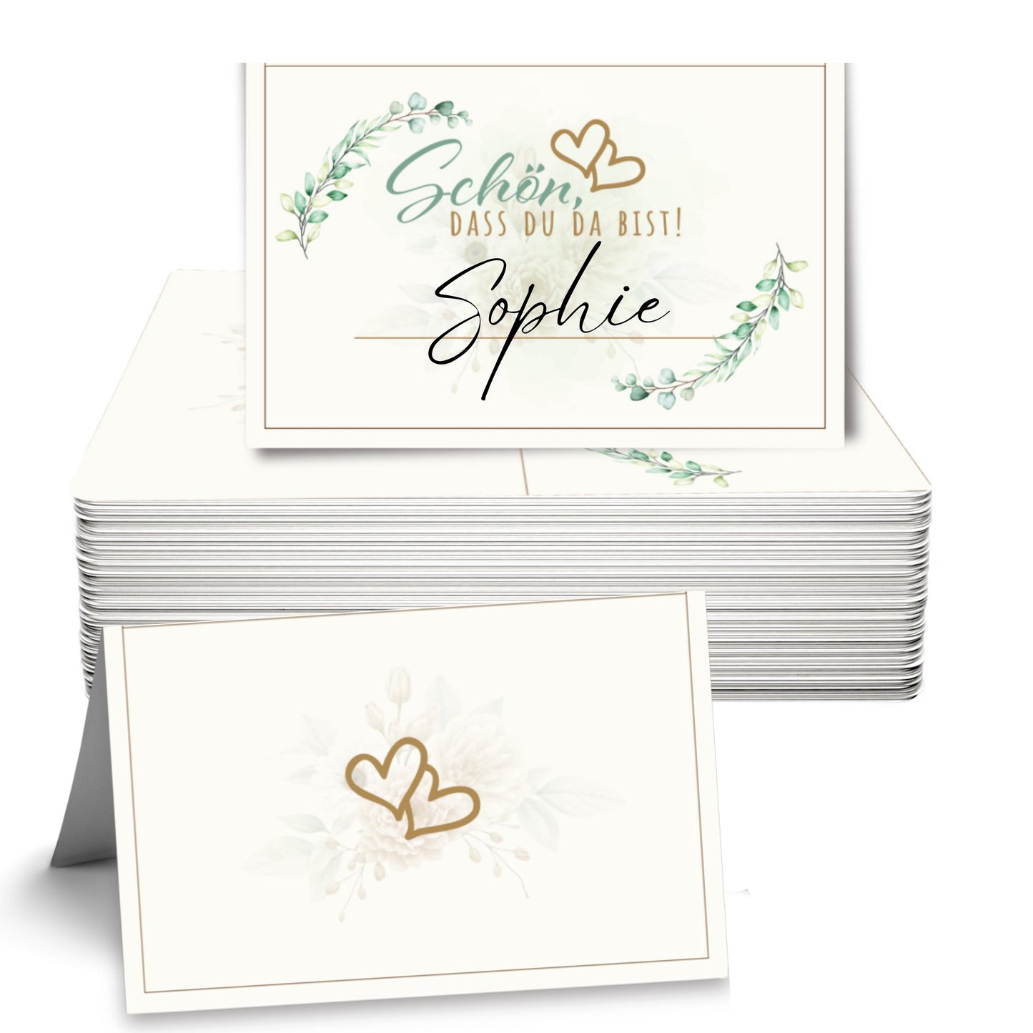 colortouch place cards name cards 50 pieces to write on wedding birthday confirmation communion baptism celebration name tags to write on yourself