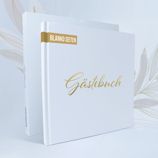 colortouch Gästebuch Hochzeit, 100 Blanko Seiten mit Hardcover, Vintage Hochzeit Gästebuch, Hochwertiges Hochzeitsgästebuch, Premium Papier Hochzeitsbuch, Gästebuch Album für Geburtstag, Taufe, Party