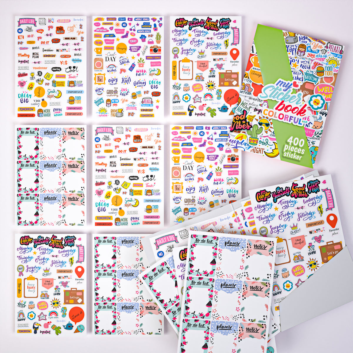 TIE-DailyNec 348 Stück Scrapbook Zubehör Set, Vintage Scrapbooking TIE-DailyNec 348 Stück Scrapbook Zubehör Set, Vintage Scrapbooking