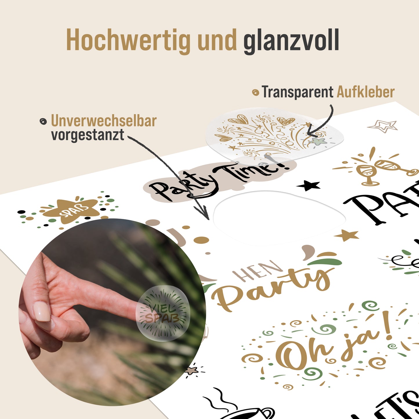 colortouch Sticker JGA (294 Motive), 10 Blatt Aufkleber für Junggesellinnenabschied Gästebuch, Party Hochzeitsdekoration Fotoalbum Scrapbooking Erinnerungsbuch Brautgeschenk zur Hochzeit