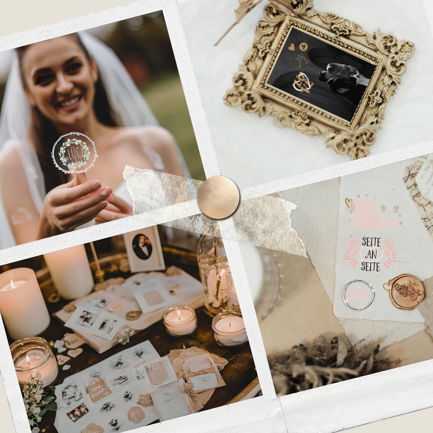 colortouch wedding stickers guest book (325 designs), wedding stickers for photo album, 10 sheets of wedding stickers for scrapbook, vintage love stickers, bullet journal wedding wedding decoration gifts