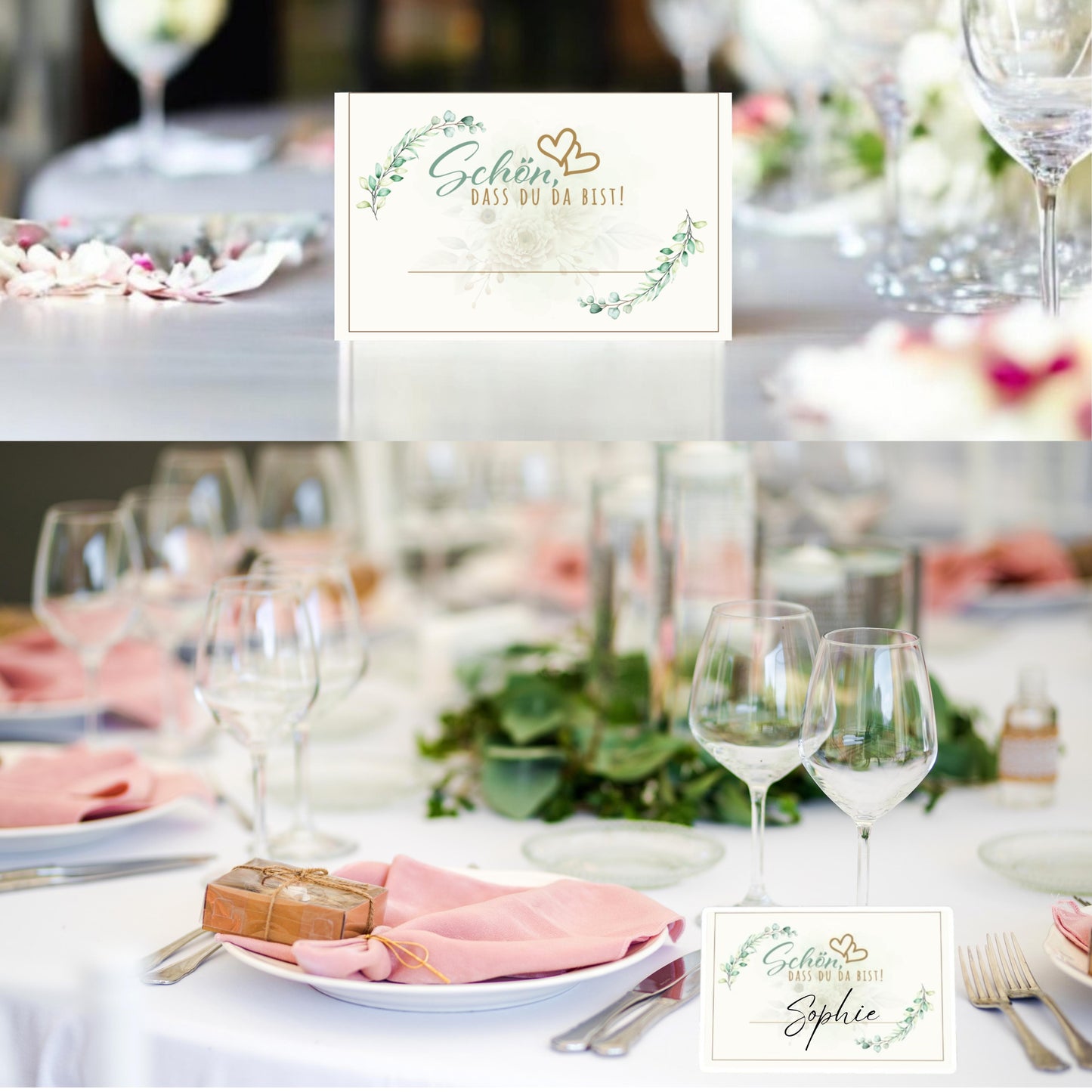 colortouch place cards name cards 50 pieces to write on wedding birthday confirmation communion baptism celebration name tags to write on yourself