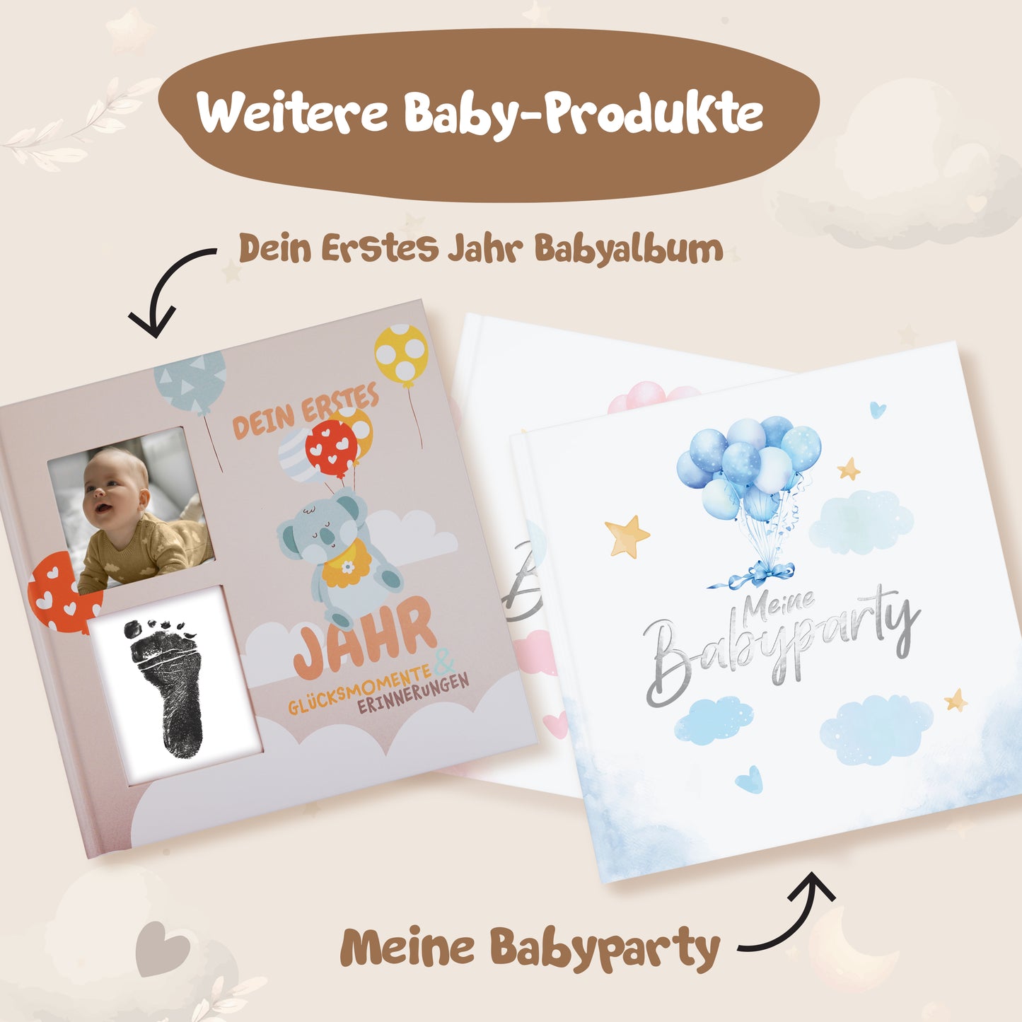 colortouch Meilensteinkarte Baby 48 Monatskarten für Jungen & Mädchen mit beschreibaren Rückseiten, Geschenk zur Geburt & Babyparty, Boho Meilensteine Erinnerungen festhalten, Von Pädagogen gestaltet