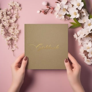 colortouch wedding guest book, 100 blank pages with hardcover, vintage wedding guest book, high-quality wedding guest book, premium paper wedding book, guest book album for birthday, baptism, party