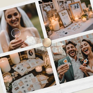 colortouch Sticker Hochzeit Gästebuch (325 Motive), Aufkleber Hochzeit für Fotoalbum, 10 Blatt Hochzeitsaufkleber für Scrapbook, Vintage Hochzeitsdeko, Bullet Journal Wedding Deko mit Herz